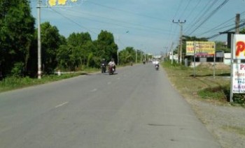 Bán đất mặt tiền QL 50, SHR, giá chỉ 500tr/nền